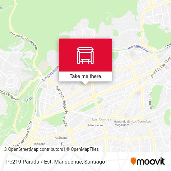 Pc219-Parada / Est. Manquehue map