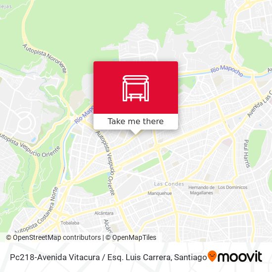 Pc218-Avenida Vitacura / Esq. Luis Carrera map