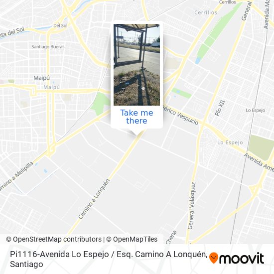 Pi1116-Avenida Lo Espejo / Esq. Camino A Lonquén map
