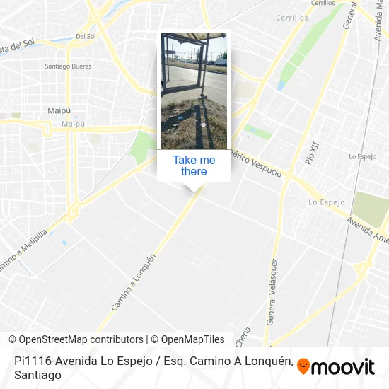Pi1116-Avenida Lo Espejo / Esq. Camino A Lonquén map
