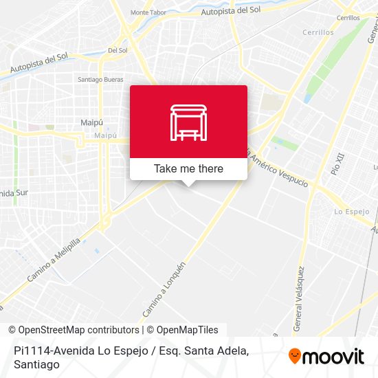 Pi1114-Avenida Lo Espejo / Esq. Santa Adela map
