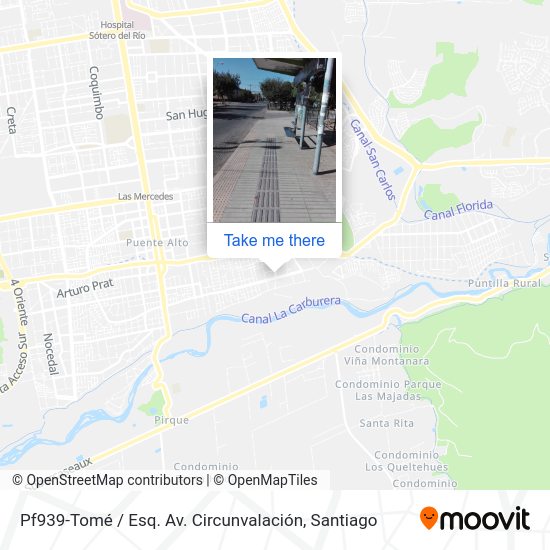 Mapa de Pf939-Tomé / Esq. Av. Circunvalación