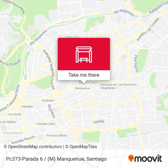 Pc373-Parada 6 / (M) Manquehue map