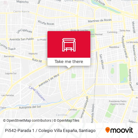 Pi542-Parada 1 / Colegio Villa España map