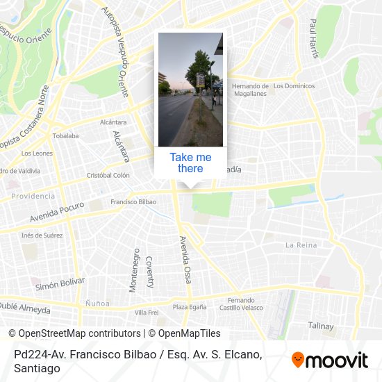 Pd224-Av. Francisco Bilbao / Esq. Av. S. Elcano map