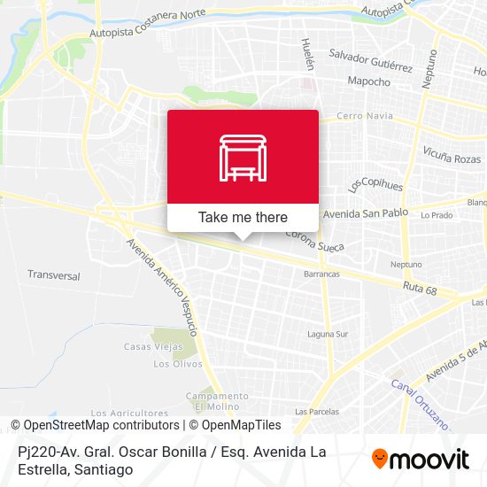 Mapa de Pj220-Av. Gral. Oscar Bonilla / Esq. Avenida La Estrella