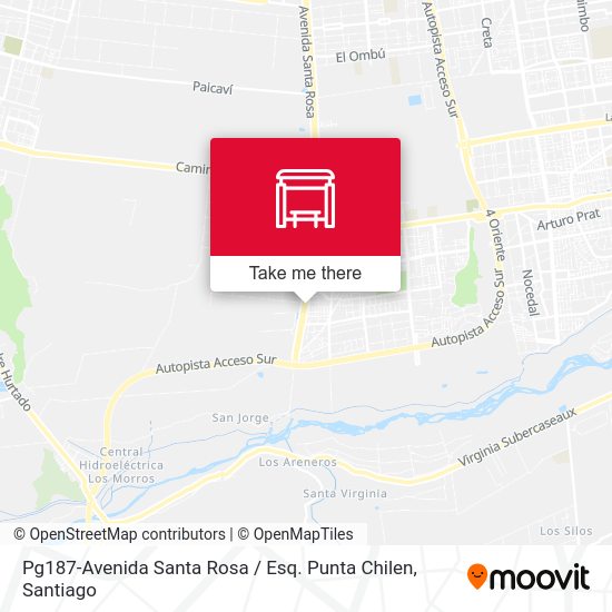 Pg187-Avenida Santa Rosa / Esq. Punta Chilen map