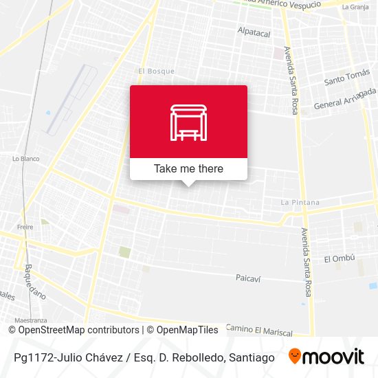Pg1172-Julio Chávez / Esq. D. Rebolledo map