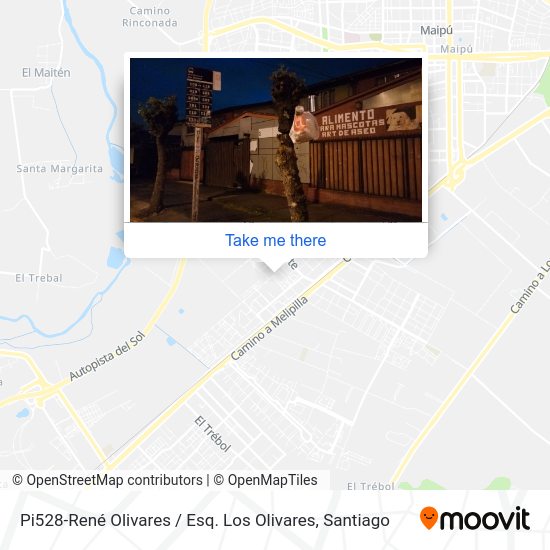 Pi528-René Olivares / Esq. Los Olivares map