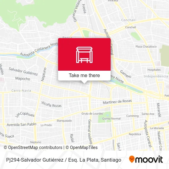 Pj294-Salvador Gutiérrez / Esq. La Plata map
