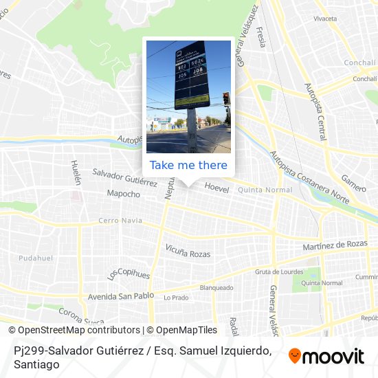 Pj299-Salvador Gutiérrez / Esq. Samuel Izquierdo map