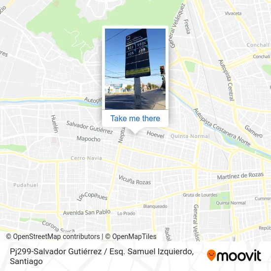Mapa de Pj299-Salvador Gutiérrez / Esq. Samuel Izquierdo
