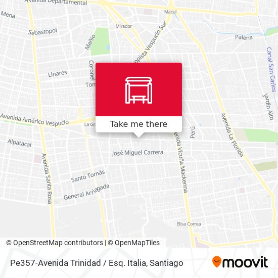 Pe357-Avenida Trinidad / Esq. Italia map