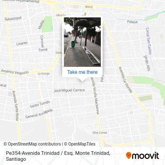 Pe354-Avenida Trinidad / Esq. Monte Trinidad map