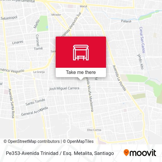 Mapa de Pe353-Avenida Trinidad / Esq. Metalita