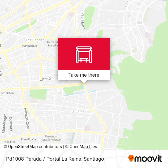 Pd1008-Parada / Portal La Reina map