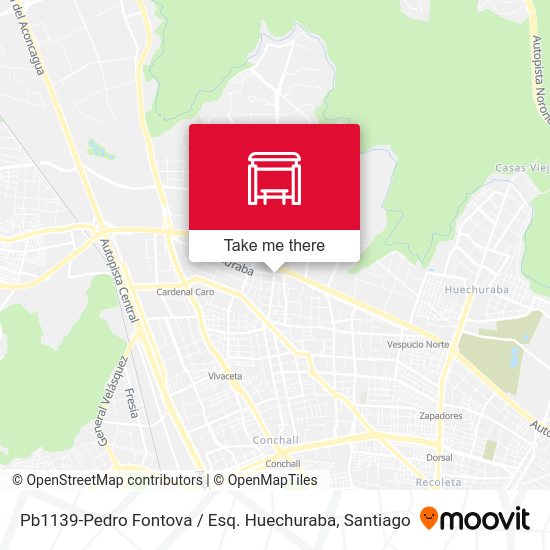 Mapa de Pb1139-Pedro Fontova / Esq. Huechuraba