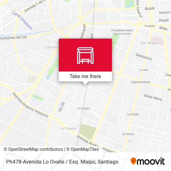 Ph478-Avenida Lo Ovalle / Esq. Maipú map
