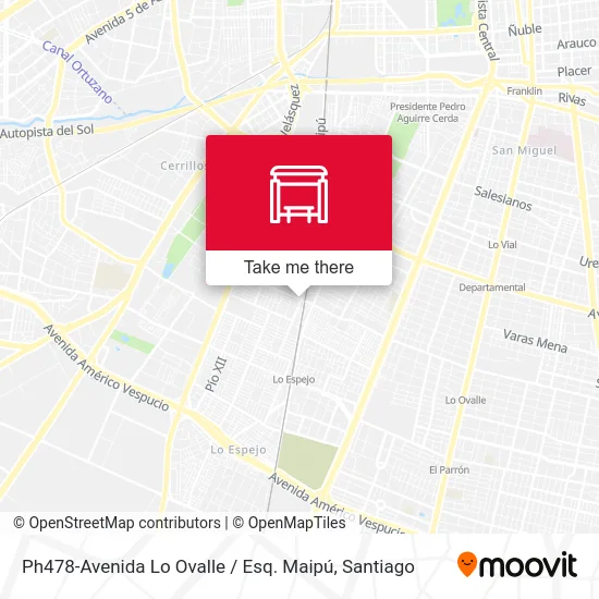 Ph478-Avenida Lo Ovalle / Esq. Maipú map