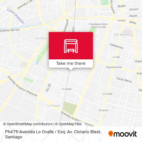 Ph479-Avenida Lo Ovalle / Esq. Av. Clotario Blest map
