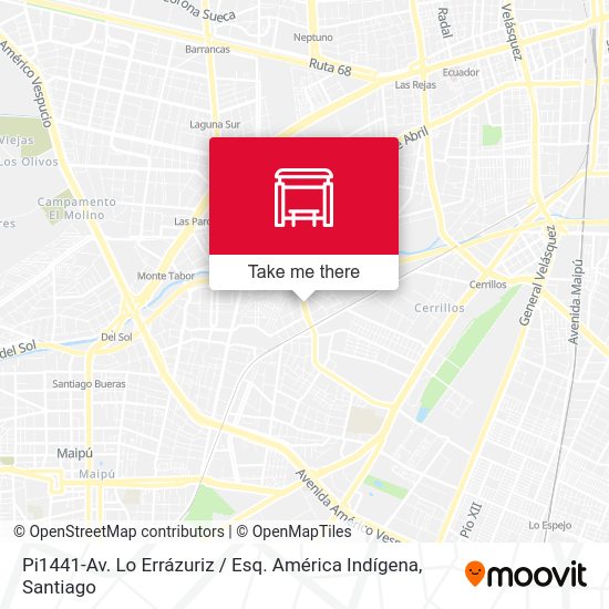 Pi1441-Av. Lo Errázuriz / Esq. América Indígena map