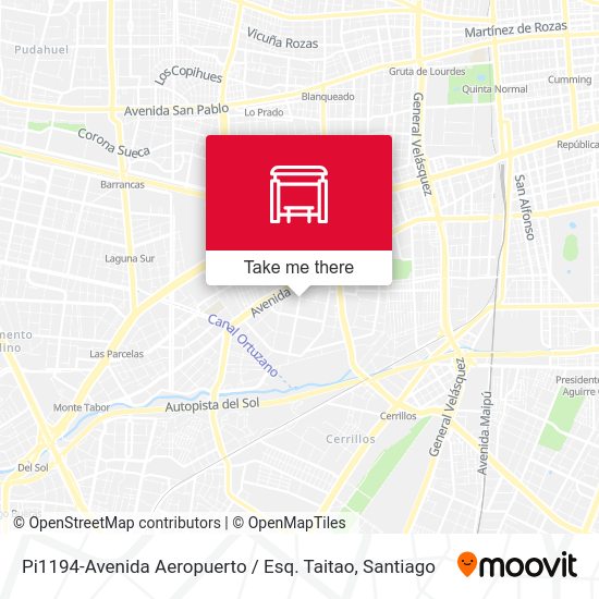 Pi1194-Avenida Aeropuerto / Esq. Taitao map