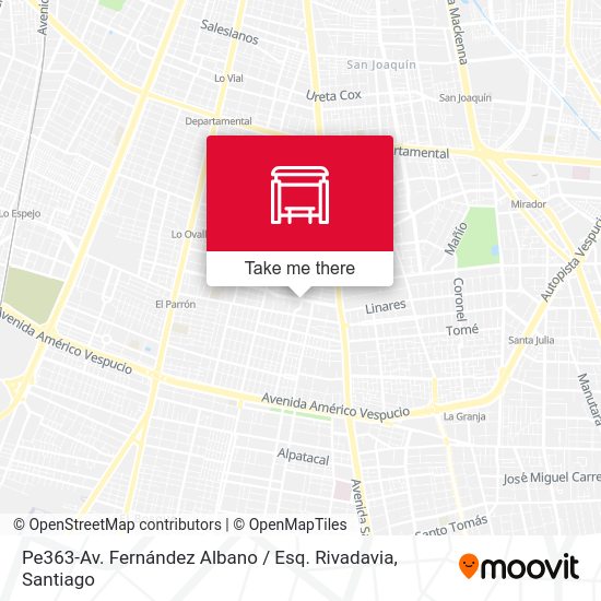 Pe363-Av. Fernández Albano / Esq. Rivadavia map