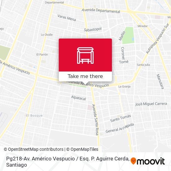 Pg218-Av. Américo Vespucio / Esq. P. Aguirre Cerda map