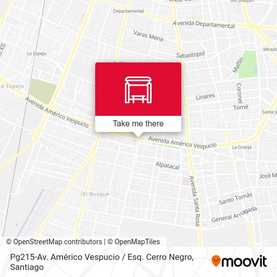 Mapa de Pg215-Av. Américo Vespucio / Esq. Cerro Negro