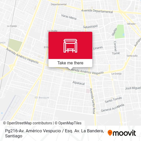 Mapa de Pg216-Av. Américo Vespucio / Esq. Av. La Bandera