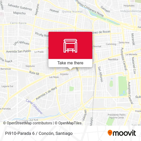 Pi910-Parada 6 / Concón map