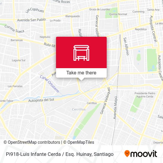 Pi918-Luis Infante Cerda / Esq. Huinay map