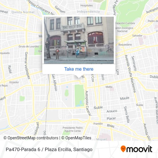Pa470-Parada 6 / Plaza Ercilla map