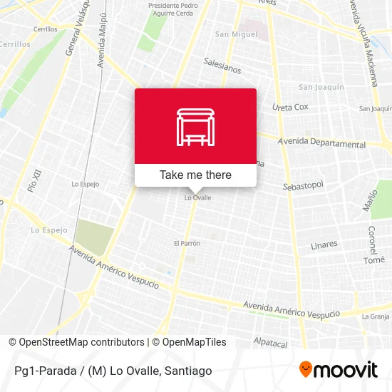 Pg1-Parada / (M) Lo Ovalle map