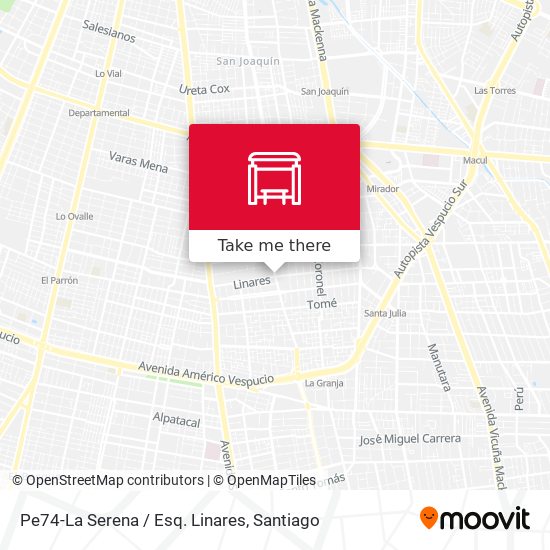 Pe74-La Serena / Esq. Linares map