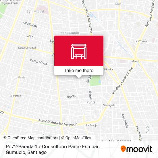 Pe72-Parada 1 / Consultorio Padre Esteban Gumucio map
