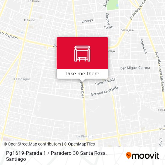Pg1619-Parada 1 / Paradero 30 Santa Rosa map