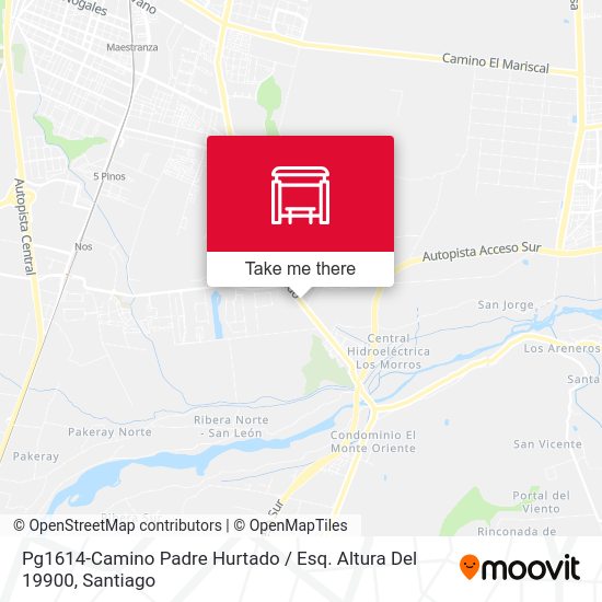 Pg1614-Camino Padre Hurtado / Esq. Altura Del 19900 map