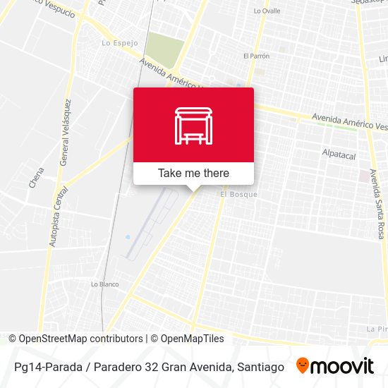Pg14-Parada / Paradero 32 Gran Avenida map