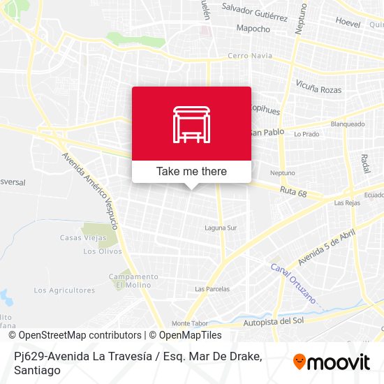 Pj629-Avenida La Travesía / Esq. Mar De Drake map