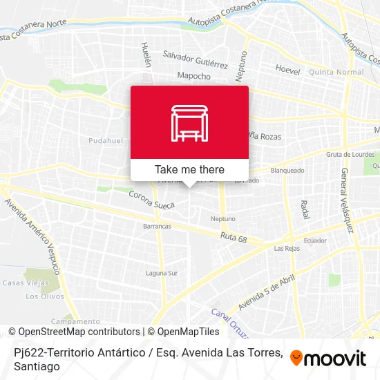 Pj622-Territorio Antártico / Esq. Avenida Las Torres map