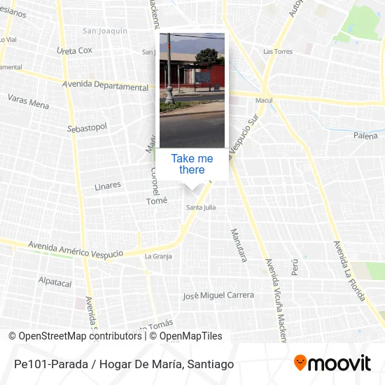 Pe101-Parada / Hogar De María map