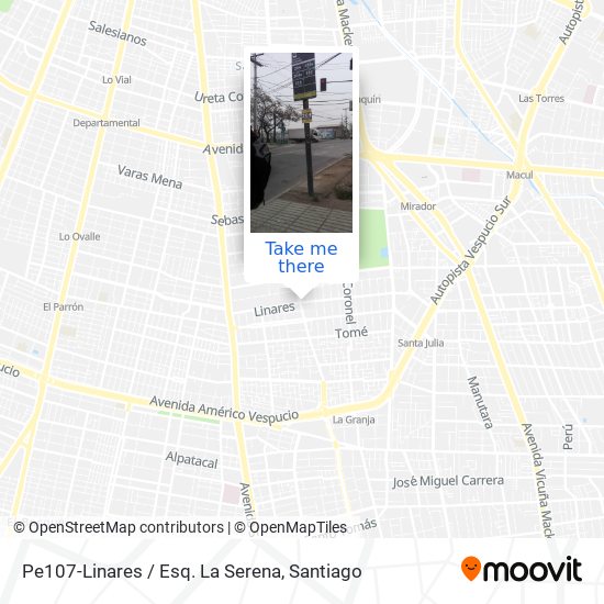 Pe107-Linares / Esq. La Serena map