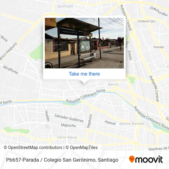 Pb657-Parada / Colegio San Gerónimo map