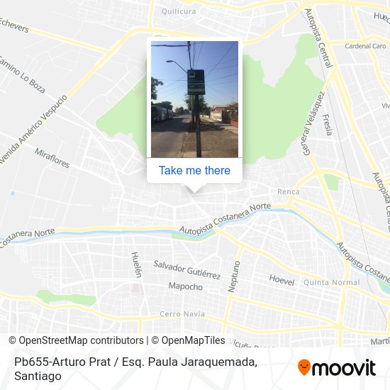 Pb655-Arturo Prat / Esq. Paula Jaraquemada map