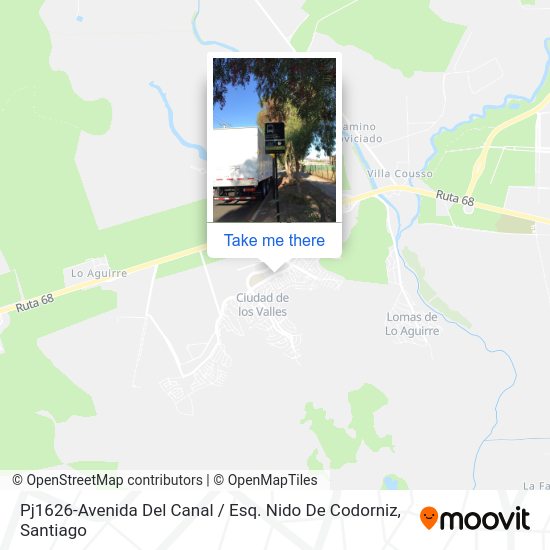 Mapa de Pj1626-Avenida Del Canal / Esq. Nido De Codorniz