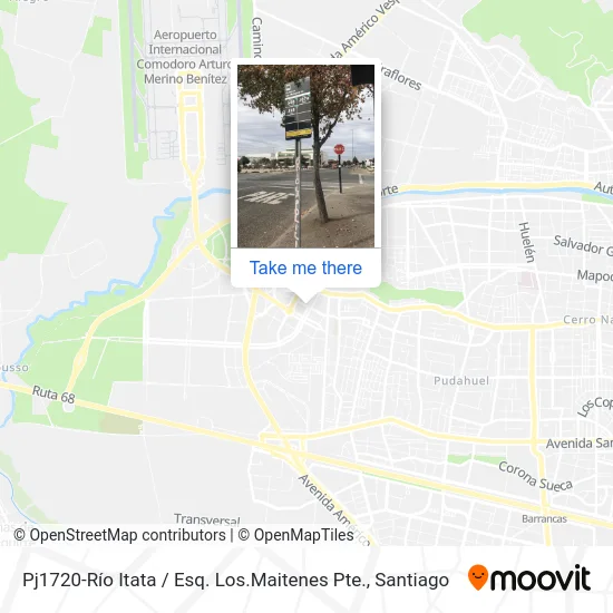 Pj1720-Río Itata / Esq. Los.Maitenes Pte. map