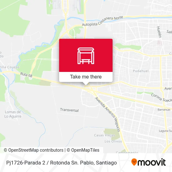 Pj1726-Parada 2 / Rotonda Sn. Pablo map