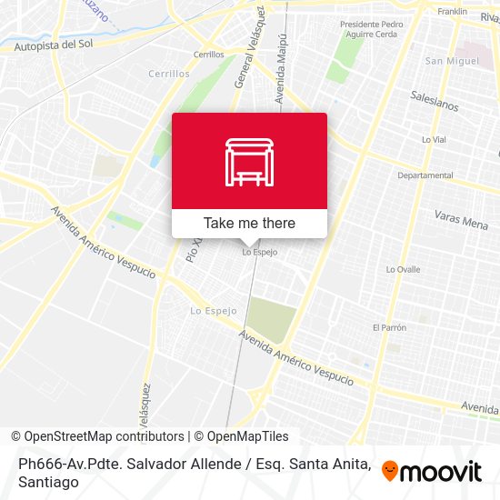Ph666-Av.Pdte. Salvador Allende / Esq. Santa Anita map