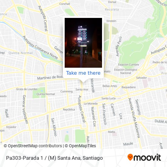 Pa303-Parada 1 / (M) Santa Ana map